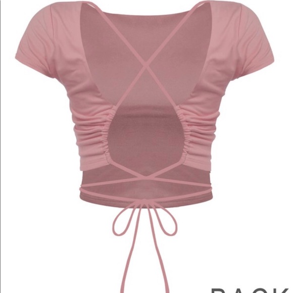 Sold out ‼️🆕🔥 ELLA Crossed Strap Back Crop Top - Picture 4 of 4